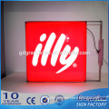 Outdoor coffee shop equipment Led acrylic mould light box